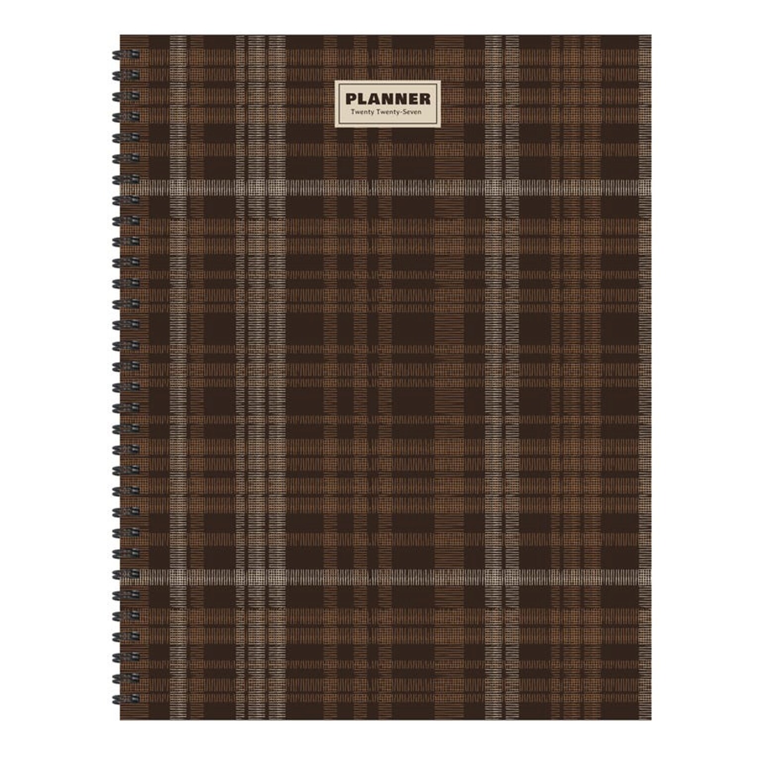 2027 TF Publishing Native Twill 9 x 11  Weekly & Monthly Standard Planner, Paperboard Cover, Multicolored (27-9702)