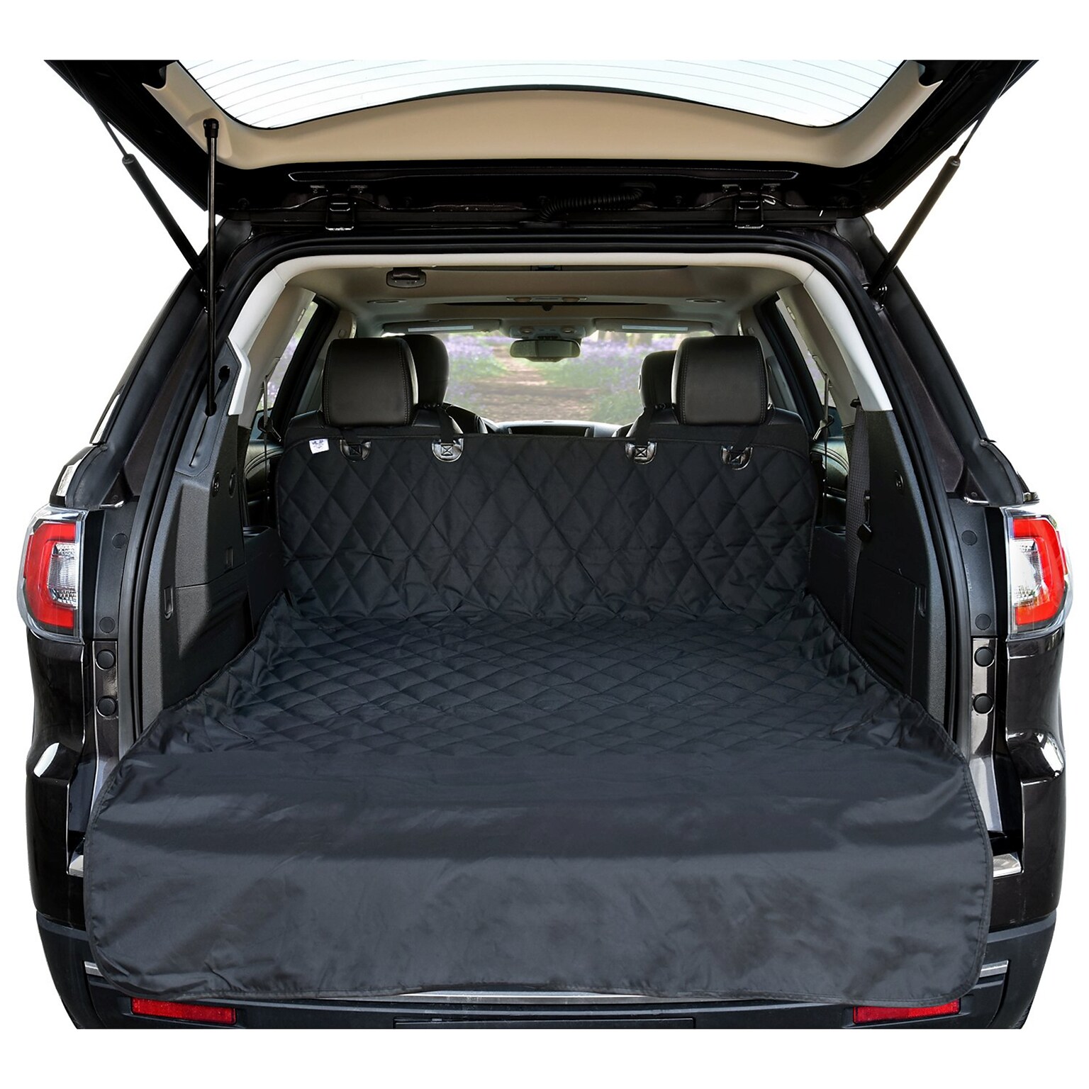 Arf Pets Universal Fit Cargo Liner Cover for SUVs and Cars w/ Waterproof Material, Black (APCARGOCVR)