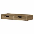 Bush Furniture Yorktown 2-Compartment Stackable Laminated Wood Storage Drawers, Reclaimed Pine (WC40501-Z)