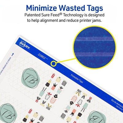 Avery 3.5" Price & Merchandise Tags, White, 96/Pack (22802)