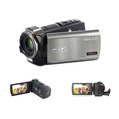 Minolta 4K Ultra HD Camcorder with 10X Optical Zoom