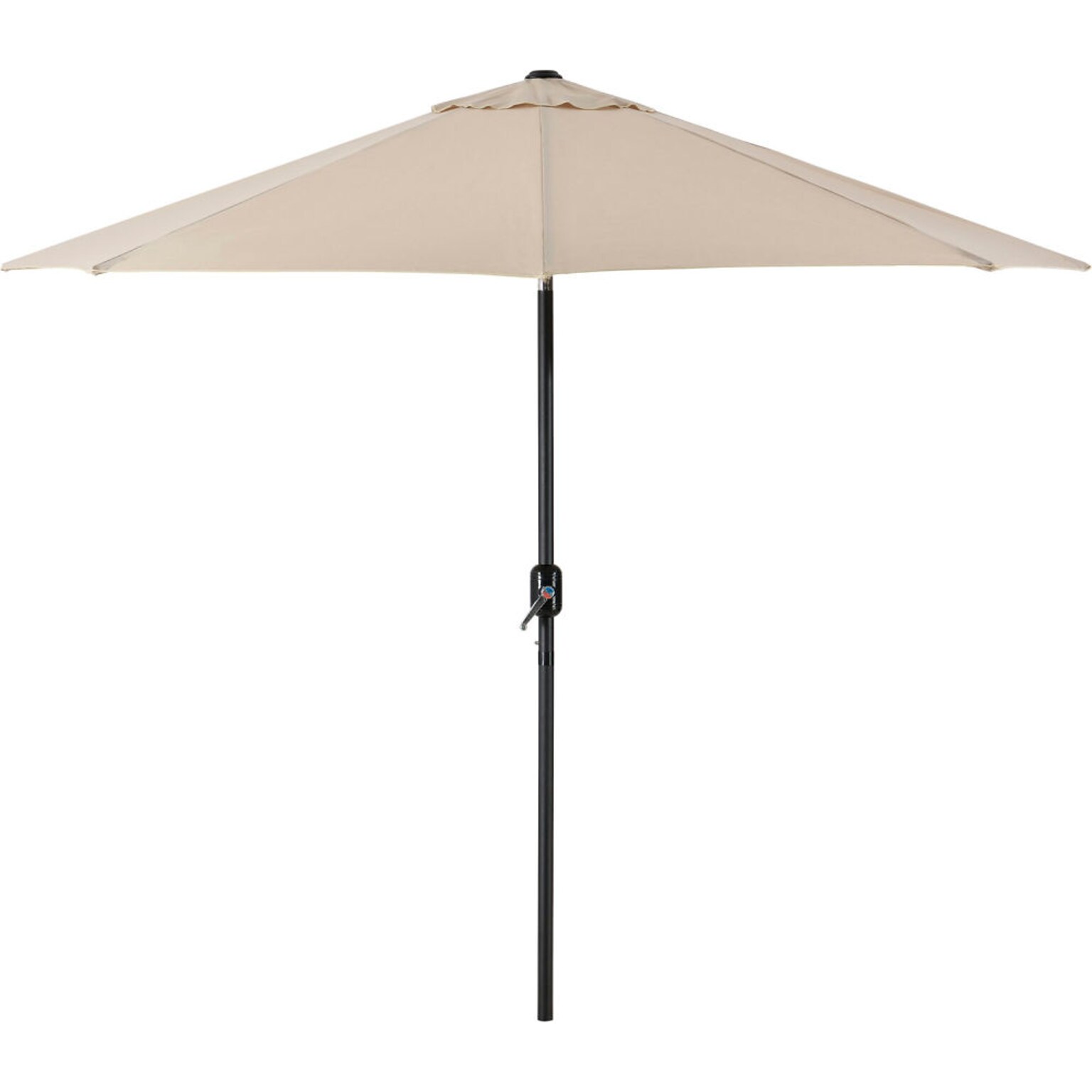 Global Industrial Outdoor Umbrella with Tilt Mechanism, Olefin Fabric, 8-1/2W, Tan (262071)