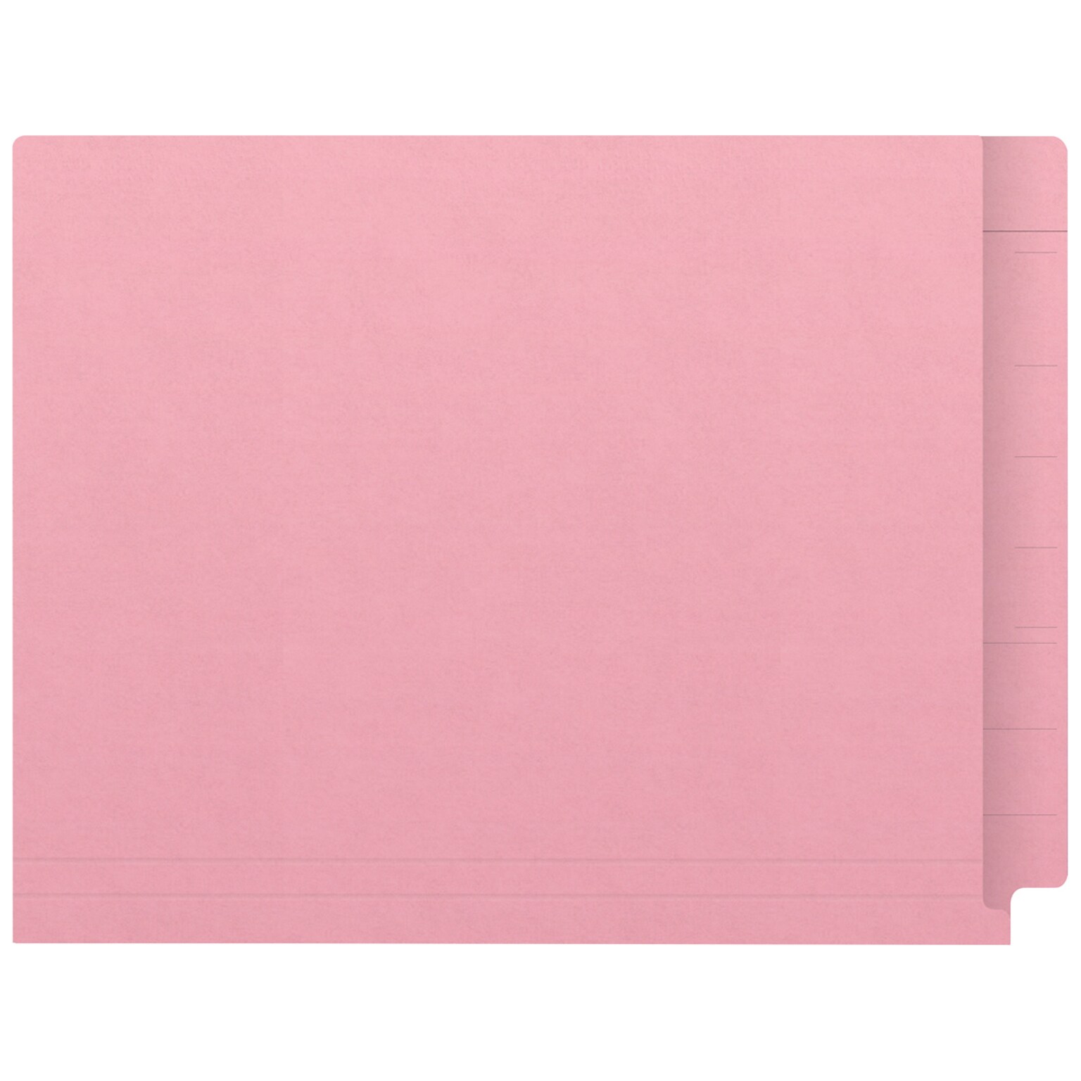 Medical Arts Press Kardex Match Reinforced End Tab File Folder, Straight Cut, Letter Size, Pink, 50/Box (S-09483-PNK)