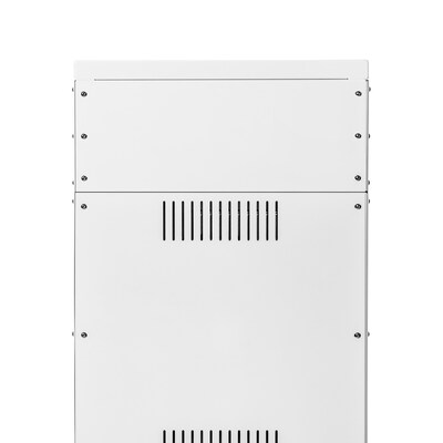 Luxor Kwik IQ Pro Lockable 5-Unit Electronics Storage Cabinet, White Steel (KBSL100)