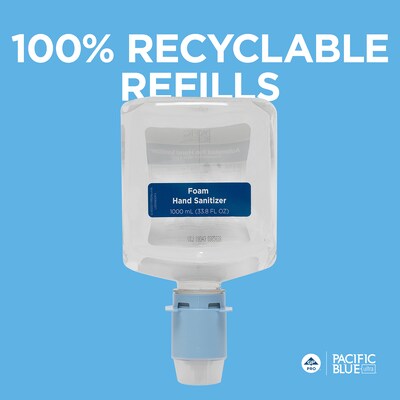 Pacific Blue Foaming Hand Sanitizer Dispenser Refill, 3/Carton (43337)