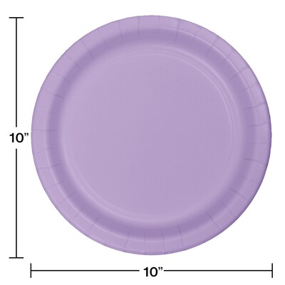 Creative Converting Touch of Color Banquet Plates, Luscious Lavender Purple, 240/Carton (50193B)