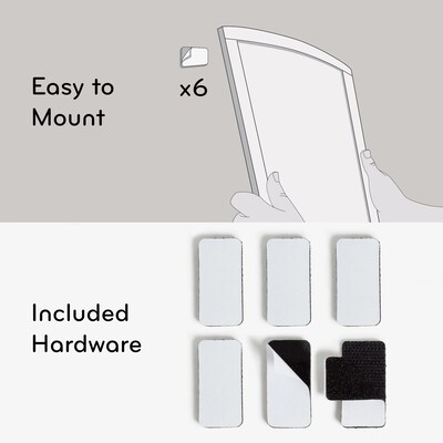 U Brands MOD Magnetic Dry Erase Whiteboard, 20" x 16" (381U00-01)