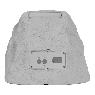 ION Glow Stone Wireless Link Solar Bluetooth Multi-Sync Outdoor Rock Speaker w/LED Lights, Water Resistant (GLOWSTNLINKXUS)