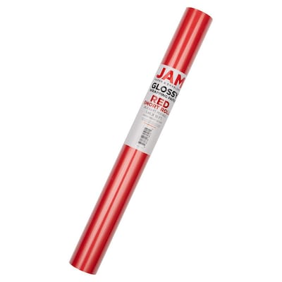 JAM Paper Wrapping Paper, 26.3 sq. ft., Red, 2/Pack(165S25263reg)