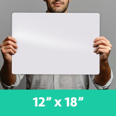 Flipside Products Melamine Dry-Erase Board, 12" x 18", 3/Pack (FLP100123)