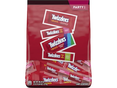 Twizzlers Chewy Candy Bulk Party Pack, Assorted Flavors, 46.34 oz. (HEC94479)