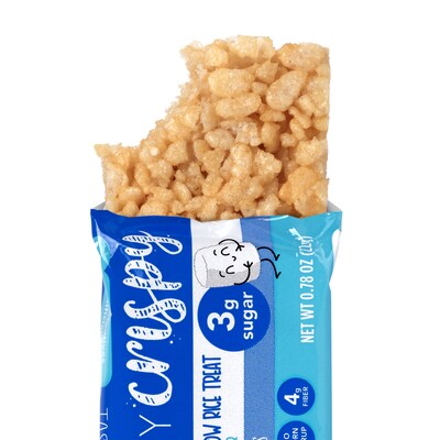 Skinny Crispy Gluten Free Vanilla Marshmallow Rice Treat, 3.9 oz., 5 Bars/Box, 3 Boxes/Pack (600-04176)
