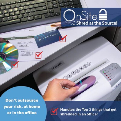 Formax OnSite 8206CC 17-Sheet Cross-Cut Deskside Shredder (FD 8206CC)