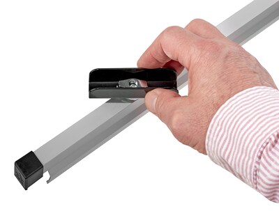 AdirOffice Hanging Clamp Document Holder, 42", Horizontal, Silver Aluminum, 12/Pack (ADI6056--2)