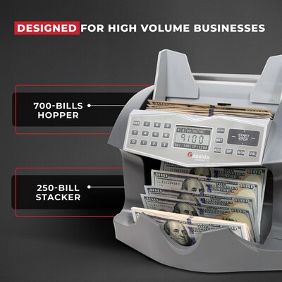 Cassida Advantec HD Bill Counter, Gray (75UM)