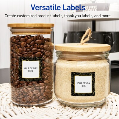 Avery Laser/Inkjet Square Multipurpose Labels, 3" x 3", White, 60/Pack (S00-ETD)