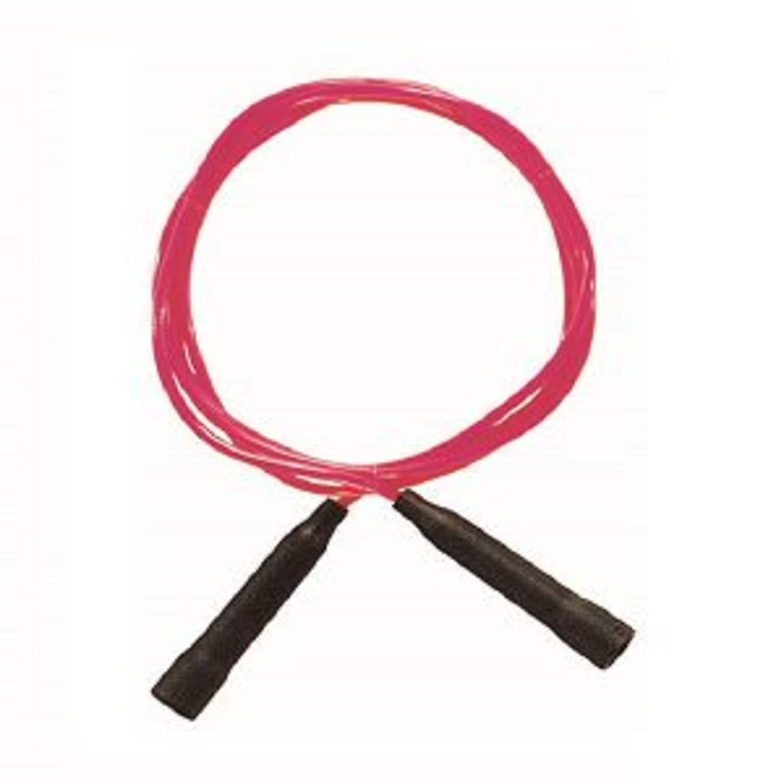 Champion Sports Licorice Speed Rope, 7 ft, Red Handle