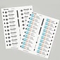 Avery The Mighty Badge Laser Printable Insert Sheets, 1" x 3", Clear, 20 Inserts/Sheet, 5 Sheets/Pack, 100 Inserts/Pack (71210)