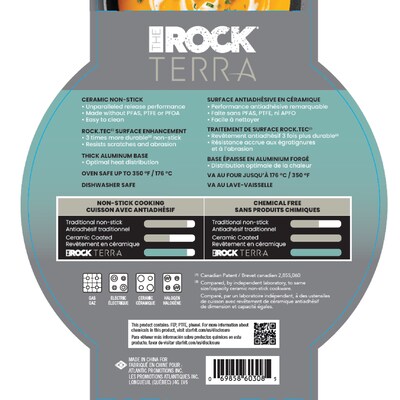 THE ROCK by Starfrit Terra Aluminum 2-Qt. Saucepan, Black (060308-002-0000)