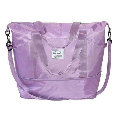 Nicci Polyester Travel Duffel, Light Purple (CBM10003-LPUR)