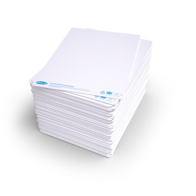 Show-me Plain/Plain SUPERTOUGH Whiteboards, with Pens, Erasers & Cleaner, 8 x 12, 100/Set (EPTBSRP