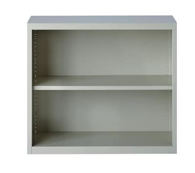 Lorell Fortress Series 2-Shelf 30 Bookcase, Light Gray (LLR41280)