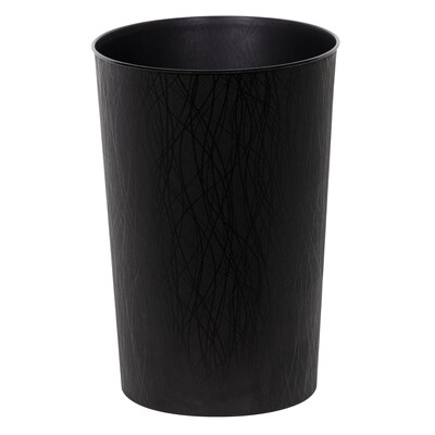 Hefty Decorative Wastebasket, 2.3 Gallons, Black, 2/Pack (HFTCOM672075-2)