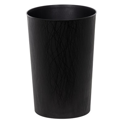 Hefty Decorative Wastebasket, 2.3 Gallons, Black, 2/Pack (HFTCOM672075-2)