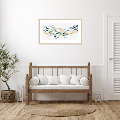 Amanti Art Under Water Sea Life by Isabelle Z Wood Framed Wall Art Print, 41 x 24 (A42675536683)