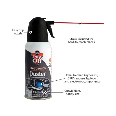 Dust-Off Air Duster, 3.5 oz., 1/Pack (DPSJB-12)