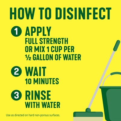Pine-Sol Disinfecting Multi-Surface Cleaner, Original Pine, 40 Fl. Oz., 8/Carton (60164CT)