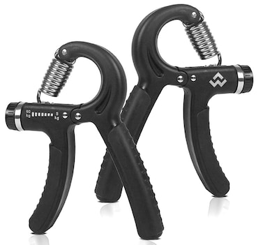 WeCare Fitness Resistance Hand Grip Strength Trainer, Adjustable Non-Slip, 2/Set (TBN203602)