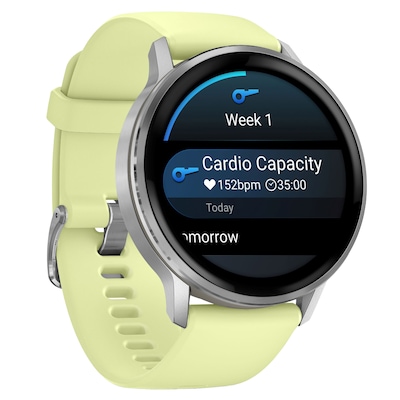 Garmin Venu 4 Fitness Smartwatch, GPS, 45mm, Citron Silicone Band (010-03014-02)
