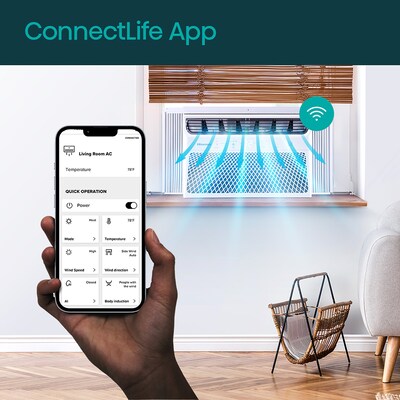 Hisense 115-Volt 8000 BTU Window Air Conditioner with Remote, WiFi Enabled, White (AAW08TW26)