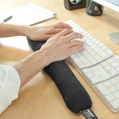 IMAK Cushion Keyboard Ergobeads Wrist Rest, Non-Skid Base, Black (A10160)