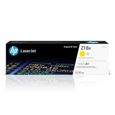 Original HP 218A Yellow Toner Cartridge, Print Up to 1,200 Pages (W2182A)