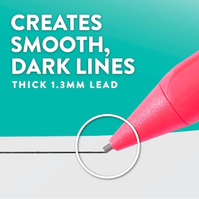 Paper Mate Handwriting Mechanical Pencil, 1.3mm, #2 Medium Lead, 5/Pack (2017483)