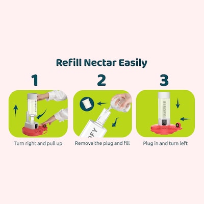 Birdfy Smart Hummingbird Feeder Duo with 2 Cameras, Solar Panel and Free AI Lifetime Subscription, Red (EPPAMBNI8501110)