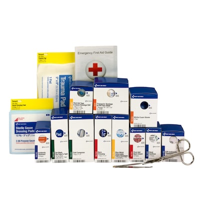 First Aid Only SmartCompliance Medium Food Service Metal First Aid Kit Refill, ANSI A, 25 People (90