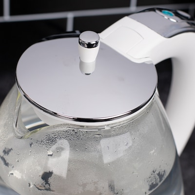 Capresso H20 6-Cup Glass Kettle, White (240.02)