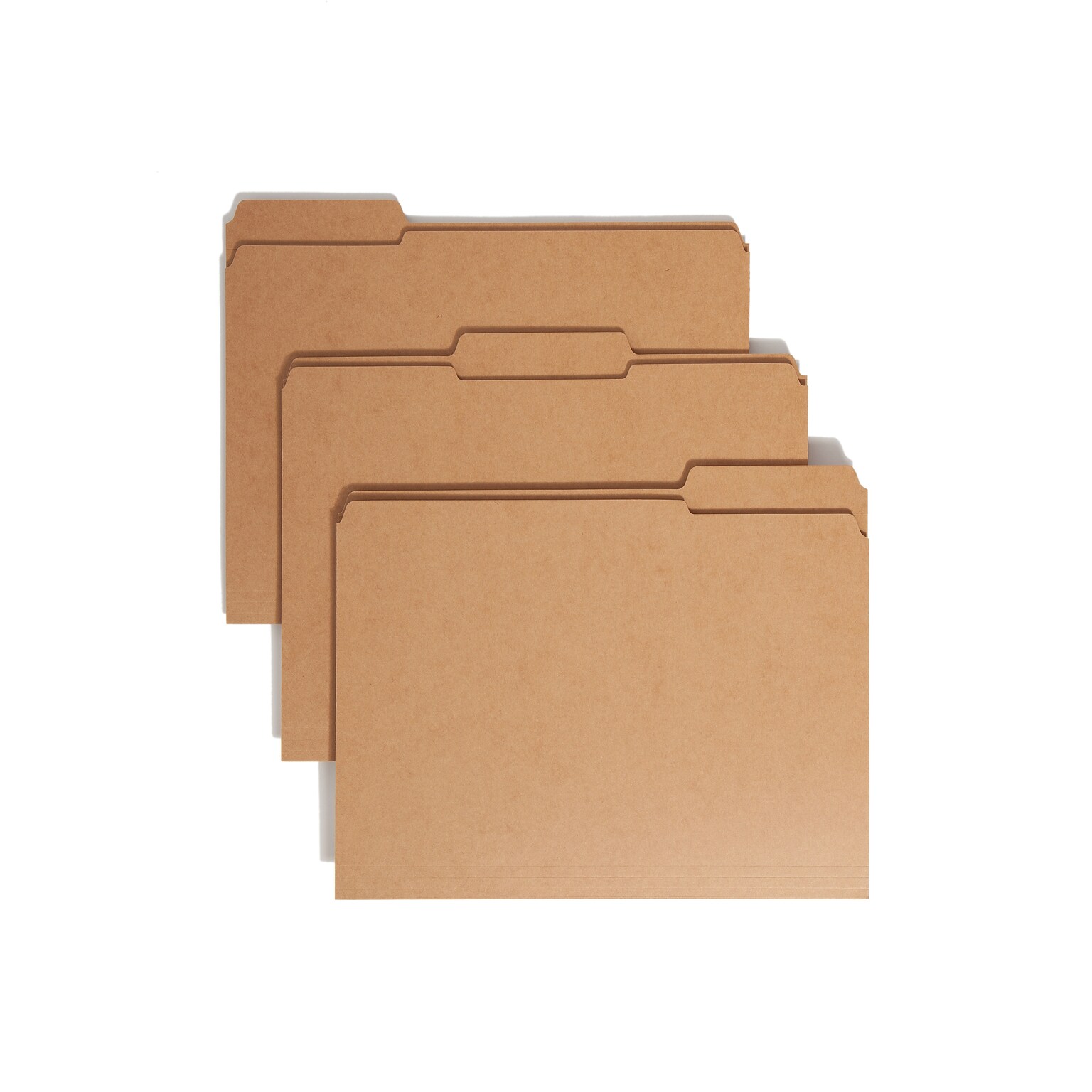 Smead File Folders, 3-Tab, Letter Size, Kraft, 100/Box (10734)