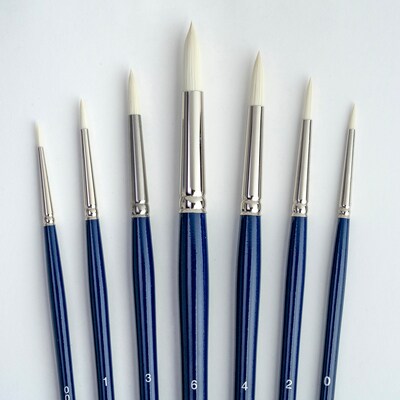 Silver Brush Bristlon Round Brushes, 7/Pack (SLVBR1950)
