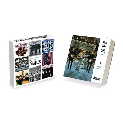 2027 TF Publishing The Beatles 5.25 x 5.25 Daily Day-to-Day Calendar, Multicolored (27-3052)