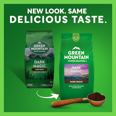 Green Mountain Dark Magic Ground Coffee Packet, Dark Roast, 18 oz. (GMT7134EA)