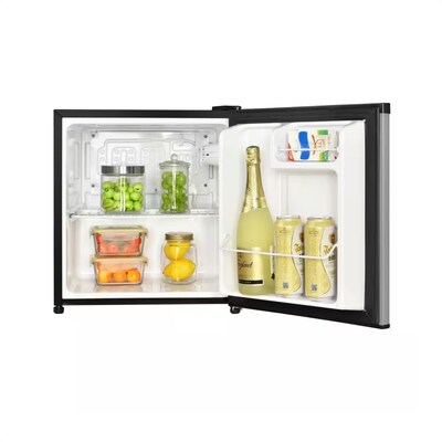 Magic Chef Adjustable Temperature Control Mini Refrigerator, 1.7 Cu. Ft., Stainless Steel (HMAR170STE)