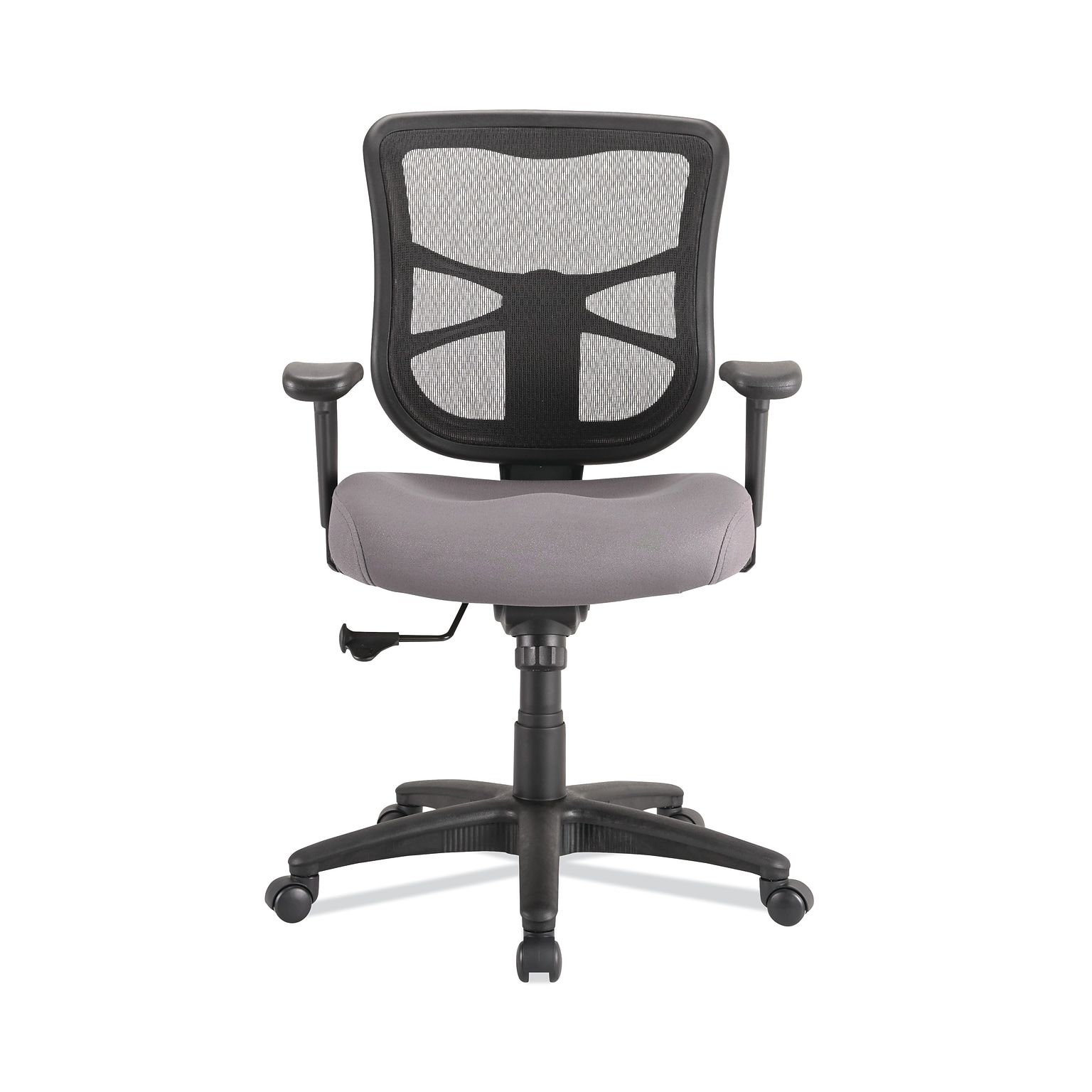 Alera® Elusion™ Series Height & Width Adjustable Arm Ergonomic Mesh Swivel Computer and Desk Chair, Gray (ALEEL42BME40B)