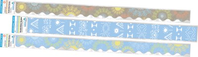 Barker Creek Double-Sided Border Set, Calming Colors, 3 designs, 38/Set (4036)