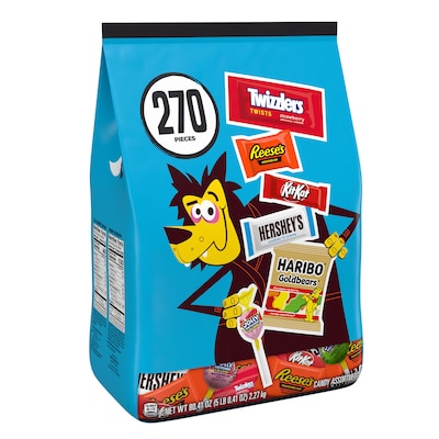 Hershey Assorted Chocolate & Gummy Candy Variety Bag, 80.41 oz., 270 Pieces (34000-46696)