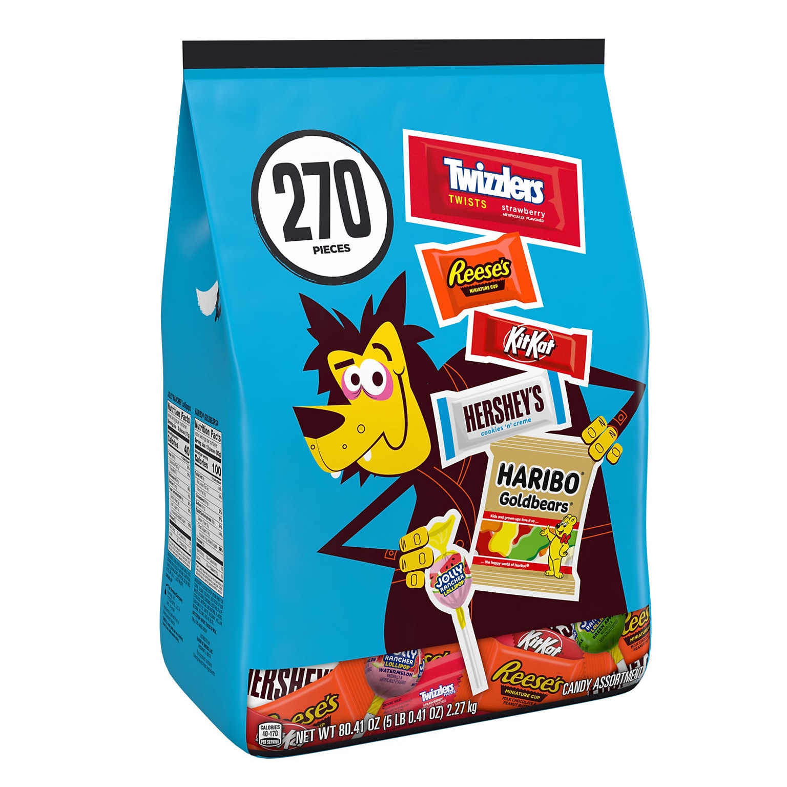 Hershey Assorted Chocolate & Gummy Candy Variety Bag, 80.41 oz., 270 Pieces (34000-46696)