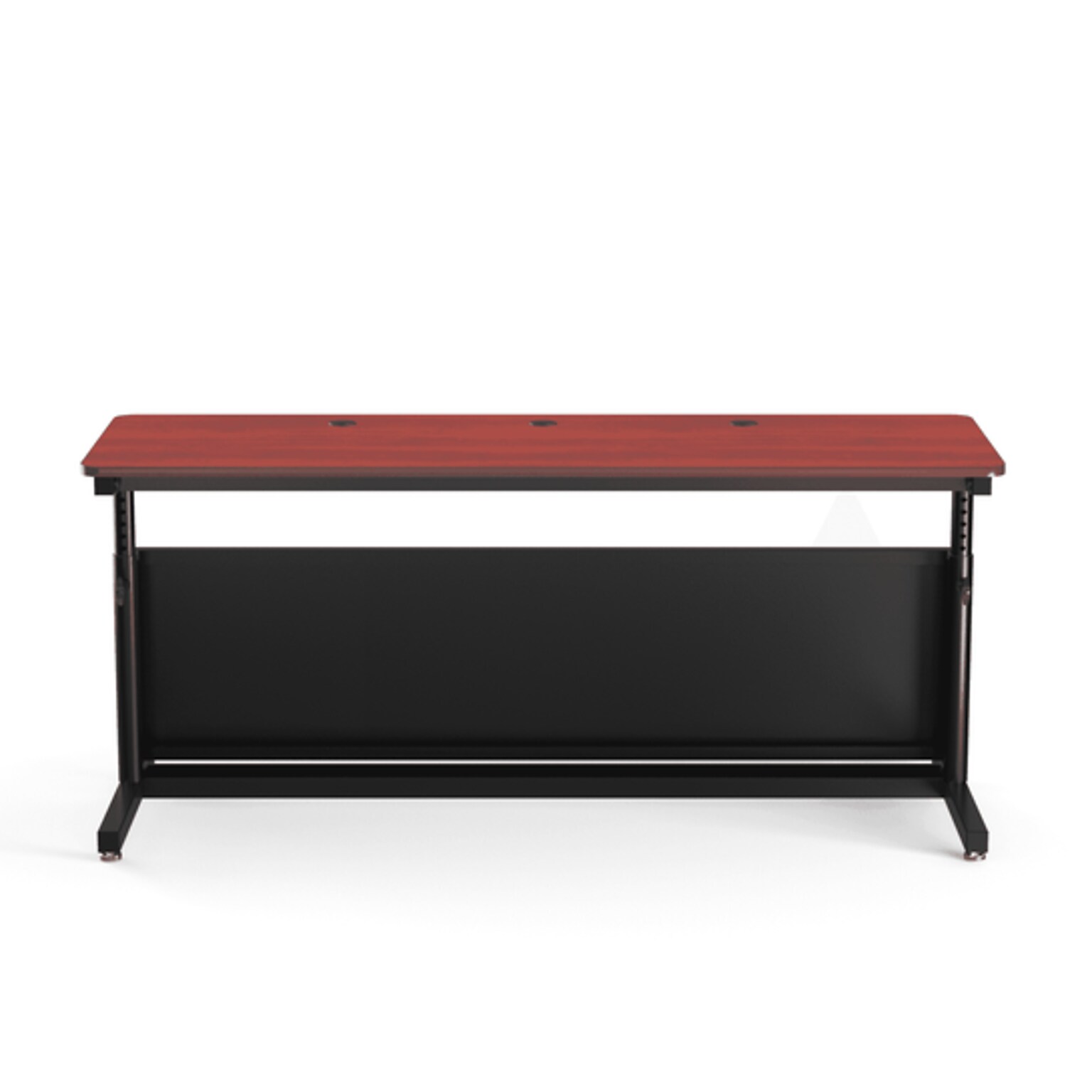 VersaDesk Deluxe 72W Manual Adjustable Standing Computer Table, Cherry/Black (CTL7224-BC)